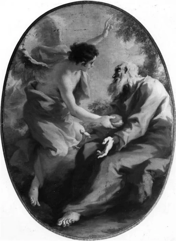 Elia nel deserto nutrito dall'angelo - Chiesa di sant'Agata, Brescia